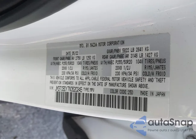 JM3TCBDY7N0620245: 44260341