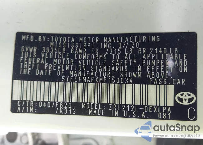 5YFEPMAEXMP150034: 44260344