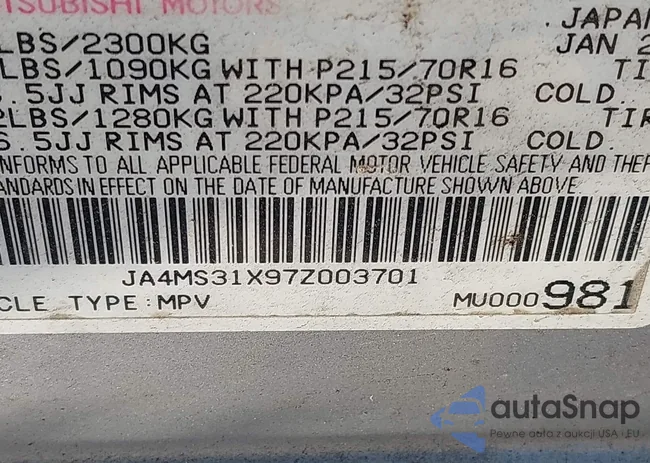 JA4MS31X97Z003701: 44260356