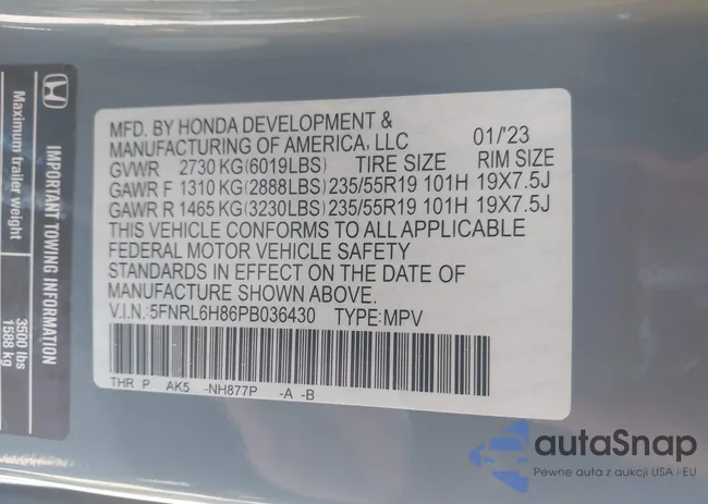 5FNRL6H86PB036430: 44260369