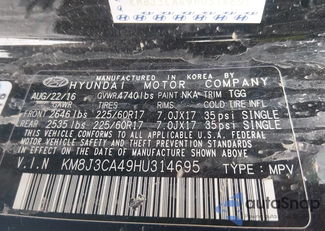 KM8J3CA49HU314695: 44260406