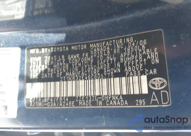 2T1KR32E46C605775: 44260472