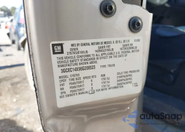 3GCEC14X96G208523: 44260664