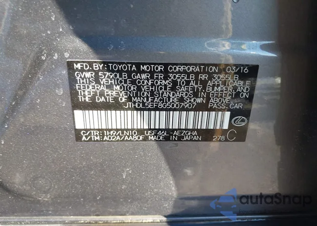 JTHDL5EF8G5007907: 44260667