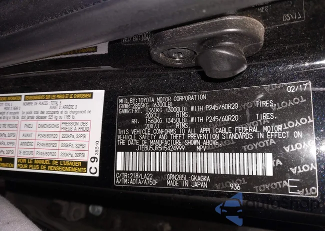 JTEBU5JR5H5424999: 44260697