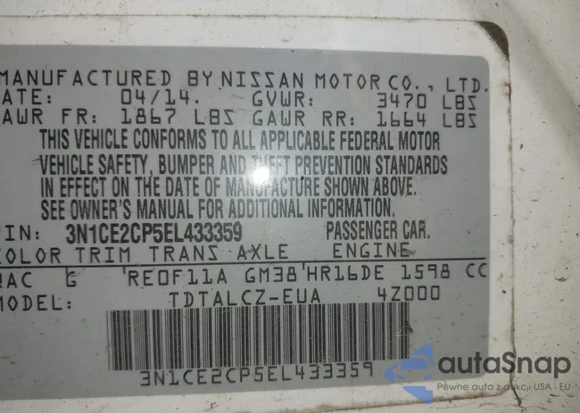 3N1CE2CP5EL433359: 44259856