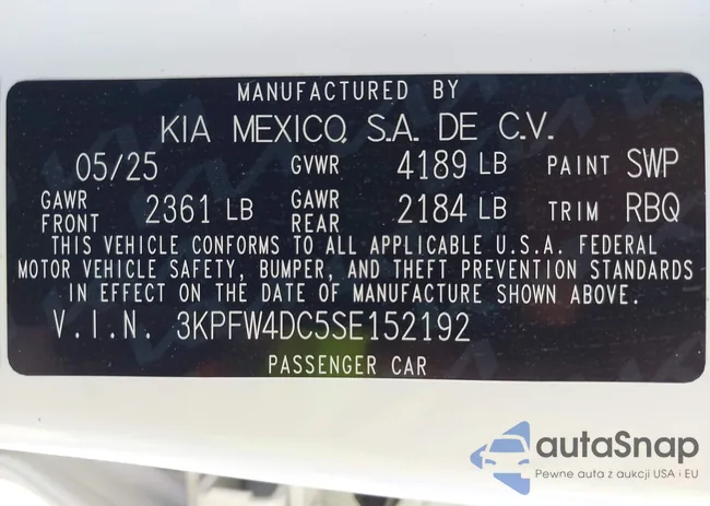 3KPFW4DC5SE152192: 44259878