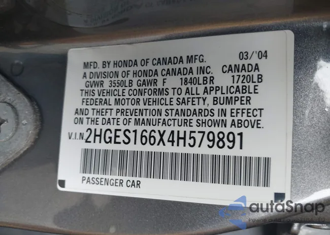 2HGES166X4H579891: 44259983