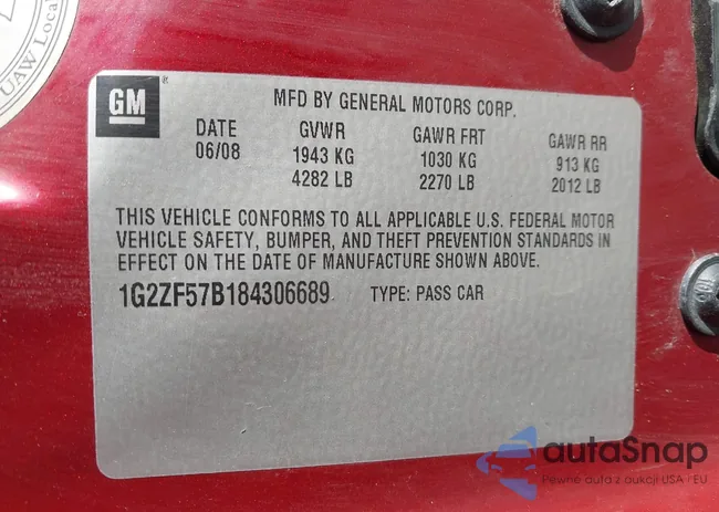 1G2ZF57B184306689: 44261141