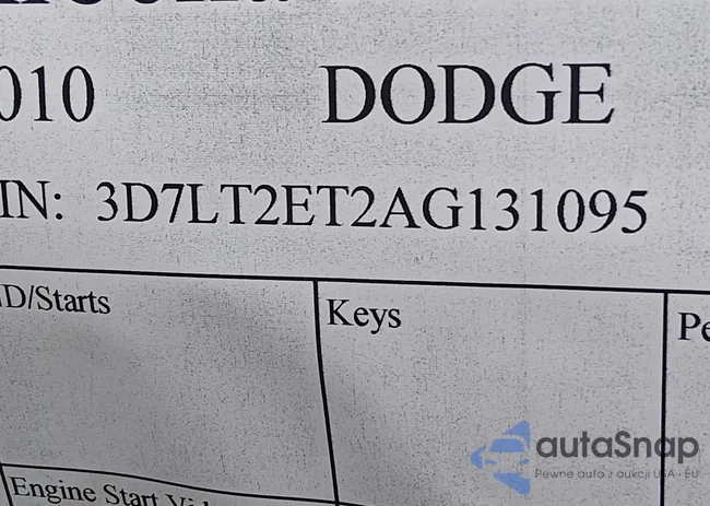 3D7LT2ET2AG131095: 44261193