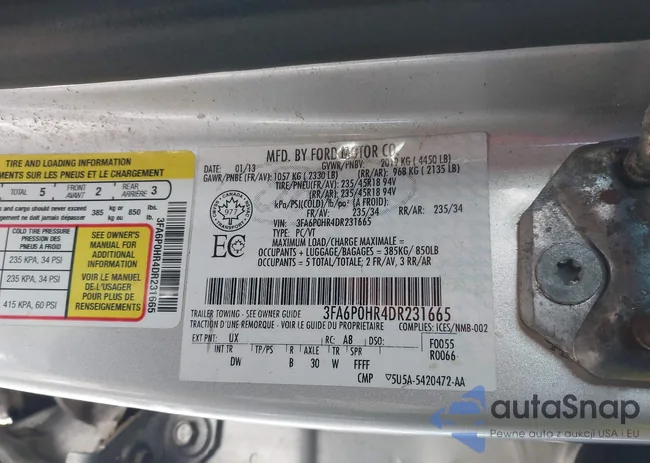 3FA6P0HR4DR231665: 44261316