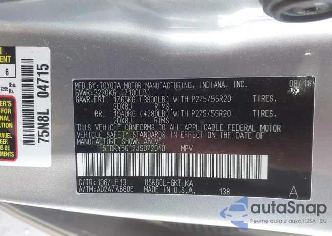 5TDKY5G12JS072040: 44261325