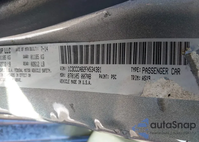 1C3CCCAB2FN534381: 44261393