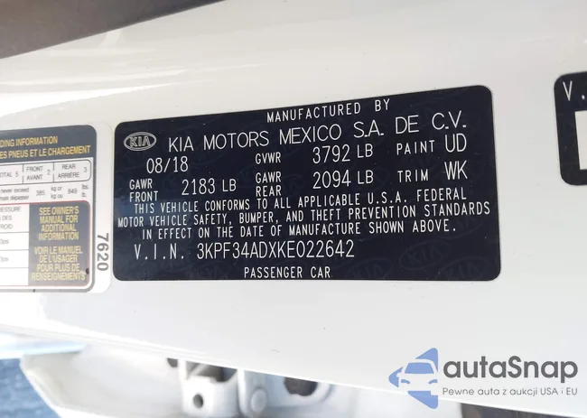 3KPF34ADXKE022642: 44261423