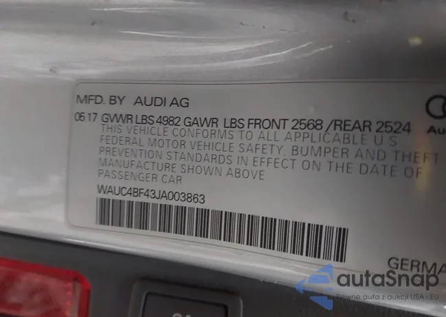 WAUC4BF43JA003863: 44261470