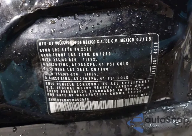 3VVLR7RM0SM050948: 44261509