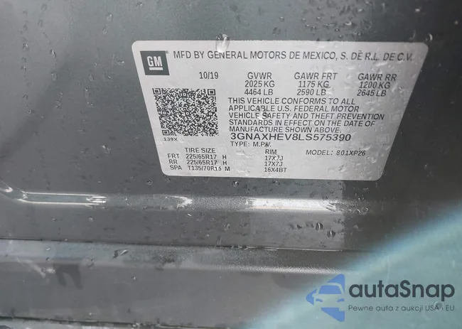 3GNAXHEV8LS575390: 44261531