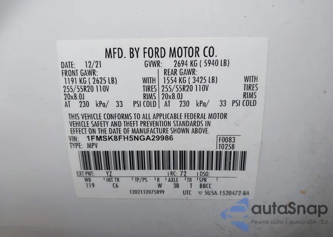 1FMSK8FH5NGA29986: 44261586