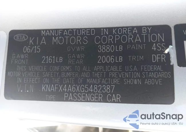 KNAFX4A6XG5482387: 44261649