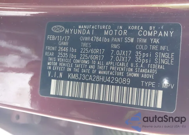 KM8J3CA28HU429089: 44261652