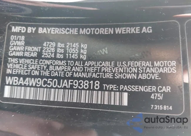 WBA4W9C50JAF93818: 44261711