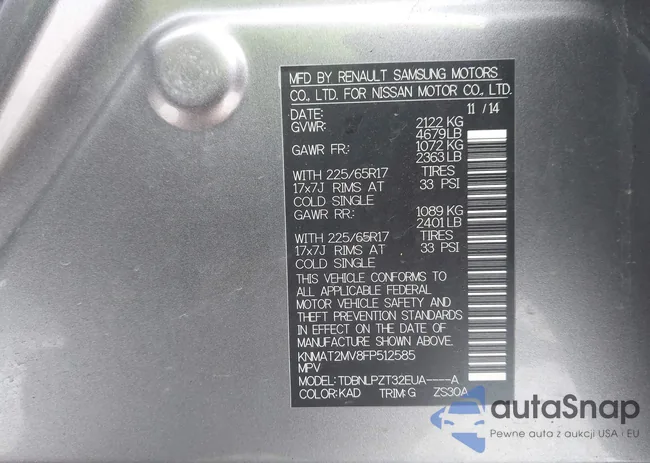 KNMAT2MV8FP512585: 44260854