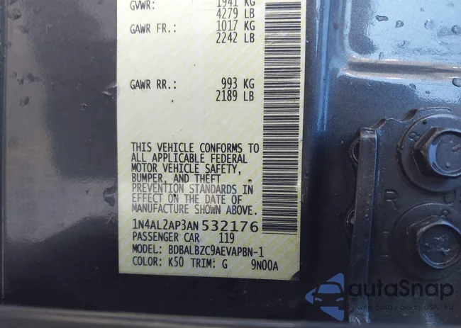 1N4AL2AP3AN532176: 44261068