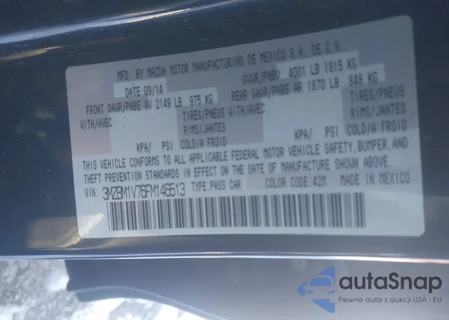 3MZBM1V76FM146513: 44262123