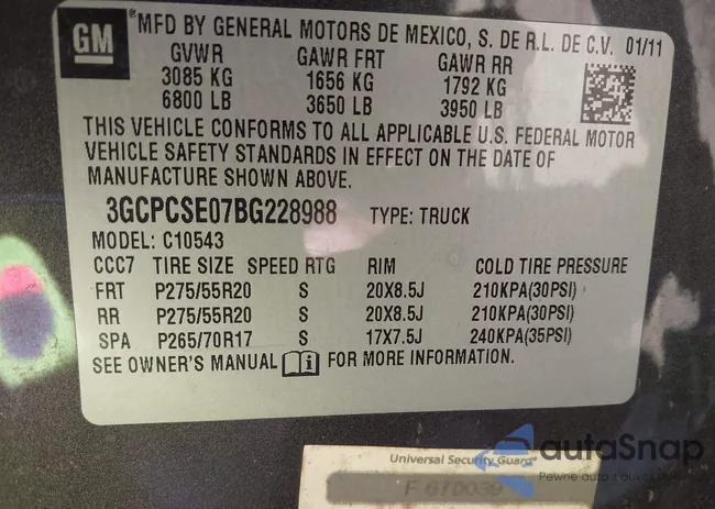 3GCPCSE07BG228988: 44262341