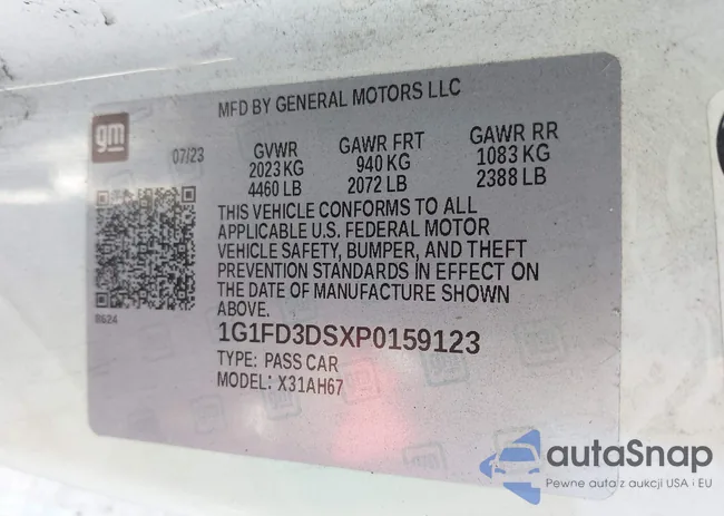 1G1FD3DSXP0159123: 44262365