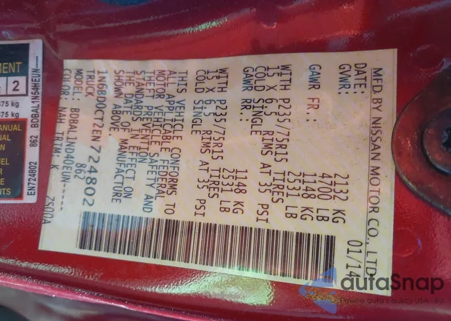 1N6BD0CT2EN724802: 44262413