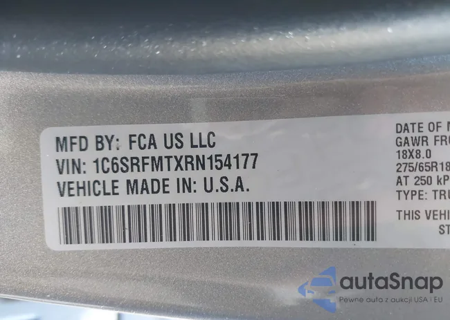 1C6SRFMTXRN154177: 44262478