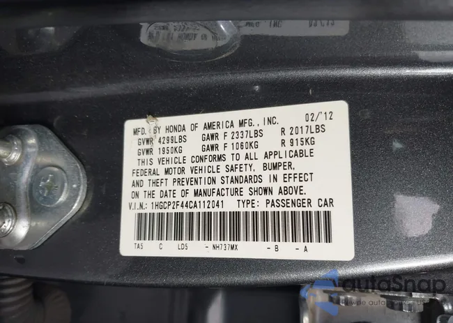 1HGCP2F44CA112041: 44262496