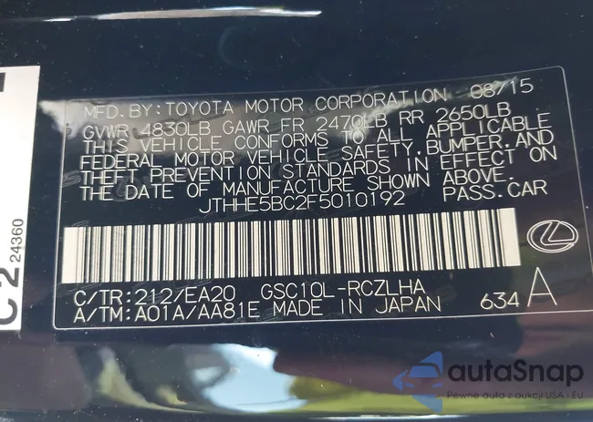 JTHHE5BC2F5010192: 44262551