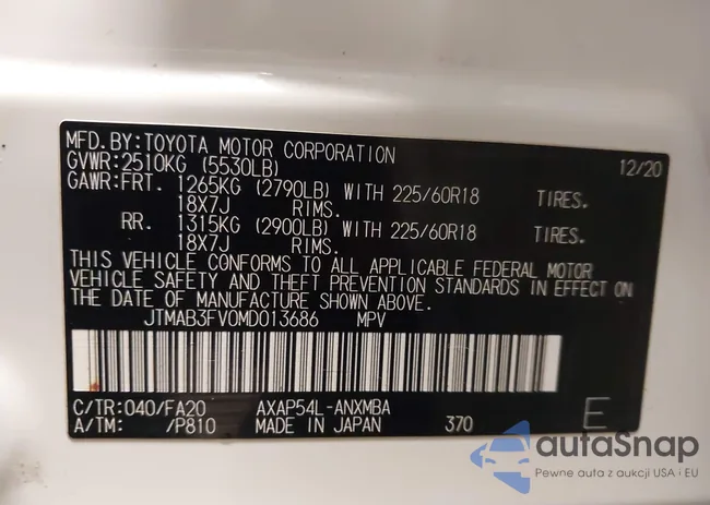 JTMAB3FV0MD013686: 44261849