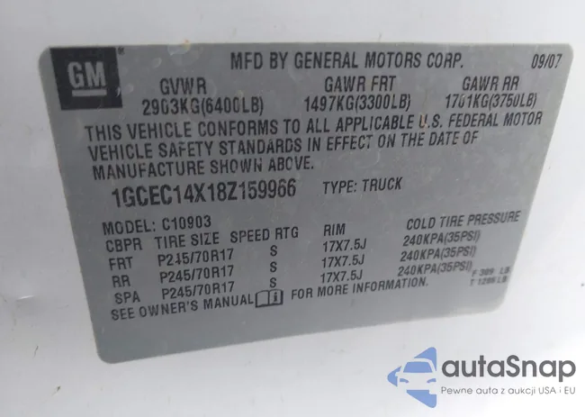 1GCEC14X18Z159966: 44261888