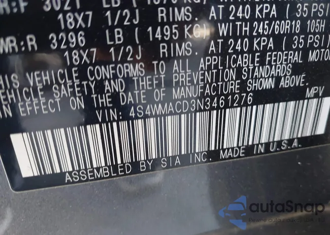 4S4WMACD3N3461276: 44261911