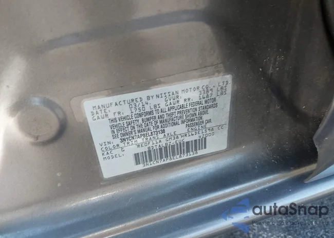 3N1CN7AP8EL873138: 44262114