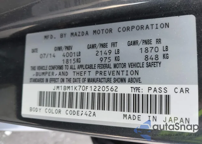 JM1BM1K70F1220562: 44263165