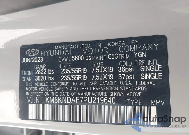 KM8KNDAF7PU219640: 44263353