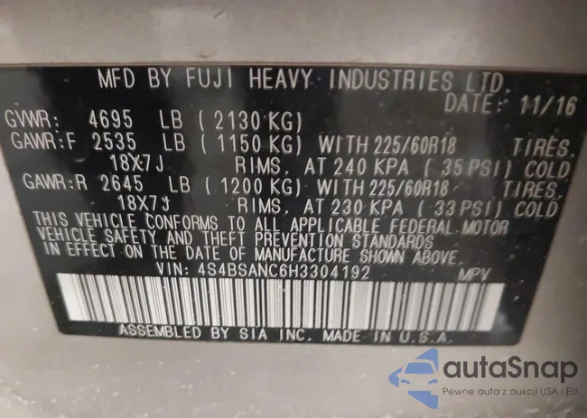 4S4BSANC6H3304192: 44263451