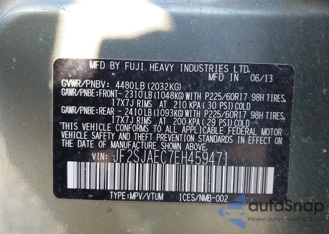 JF2SJAEC7EH459471: 44263544