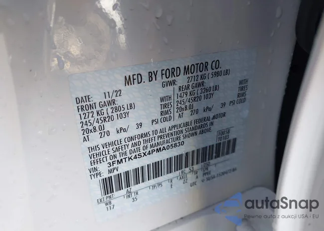 3FMTK4SX4PMA05830: 44263713