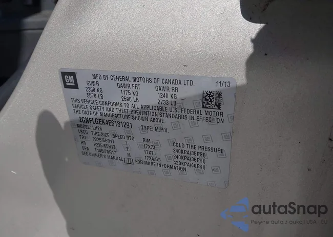 2GNFLGEK4E6181291: 44262769