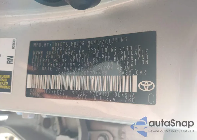 5YFS4MCE0RP204568: 44262816