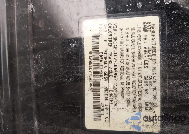 3N1AB61E77L654487: 44262890