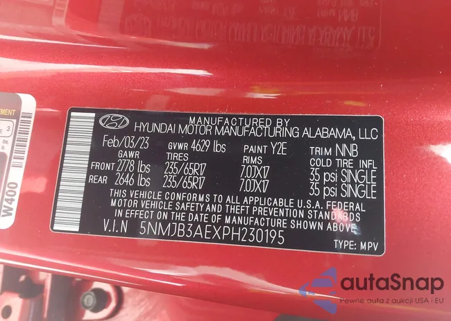 5NMJB3AEXPH230195: 44262907