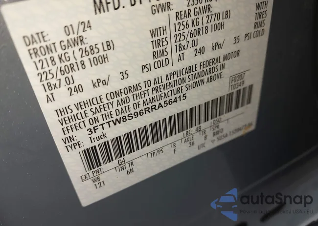 3FTTW8S96RRA56415: 44262930