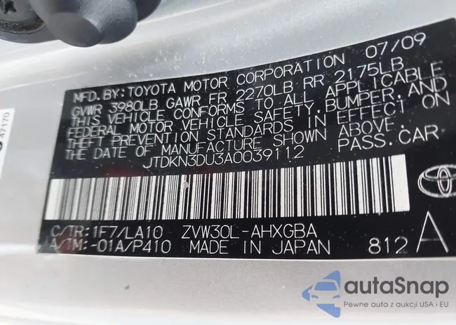 JTDKN3DU3A0039112: 44264141