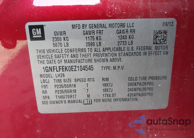 1GNFLFEK0EZ104545: 44264158